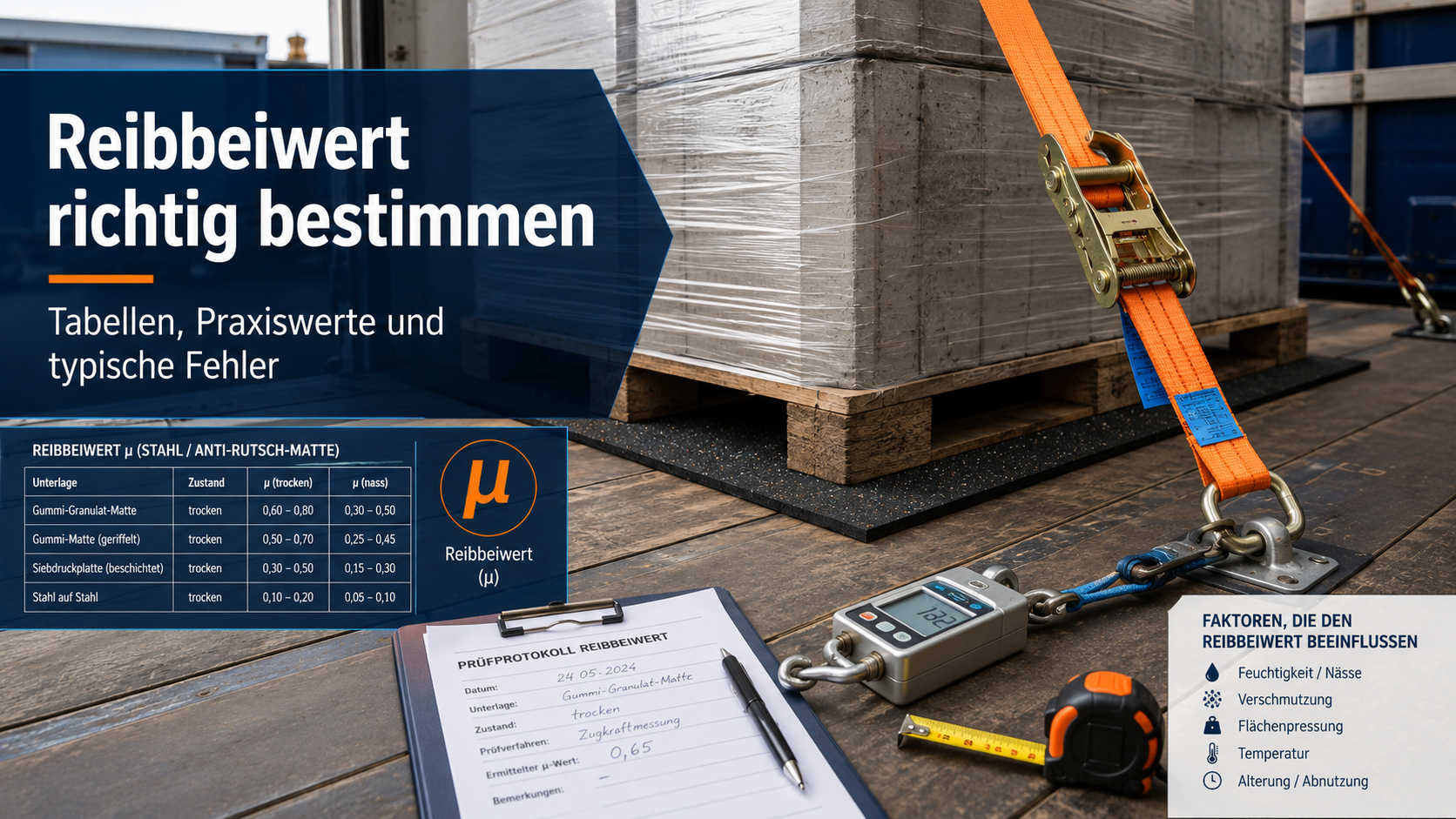 Reibbeiwert richtig bestimmen