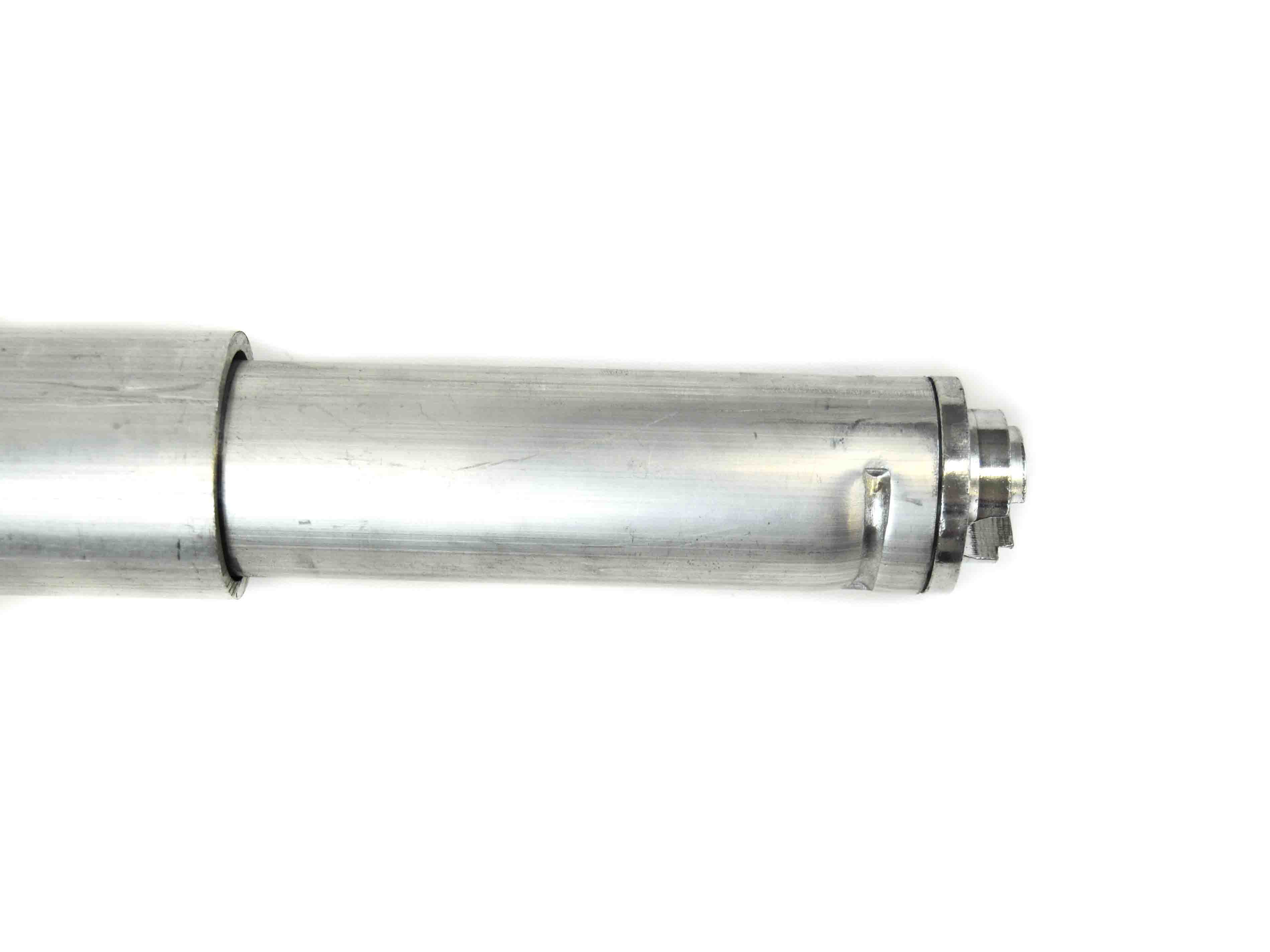 Rundsperrbalken Aluminium mit Kombi-Zapfen 19/24 und Schlitz für Stäbchenzurrschiene 1600-2090 mm