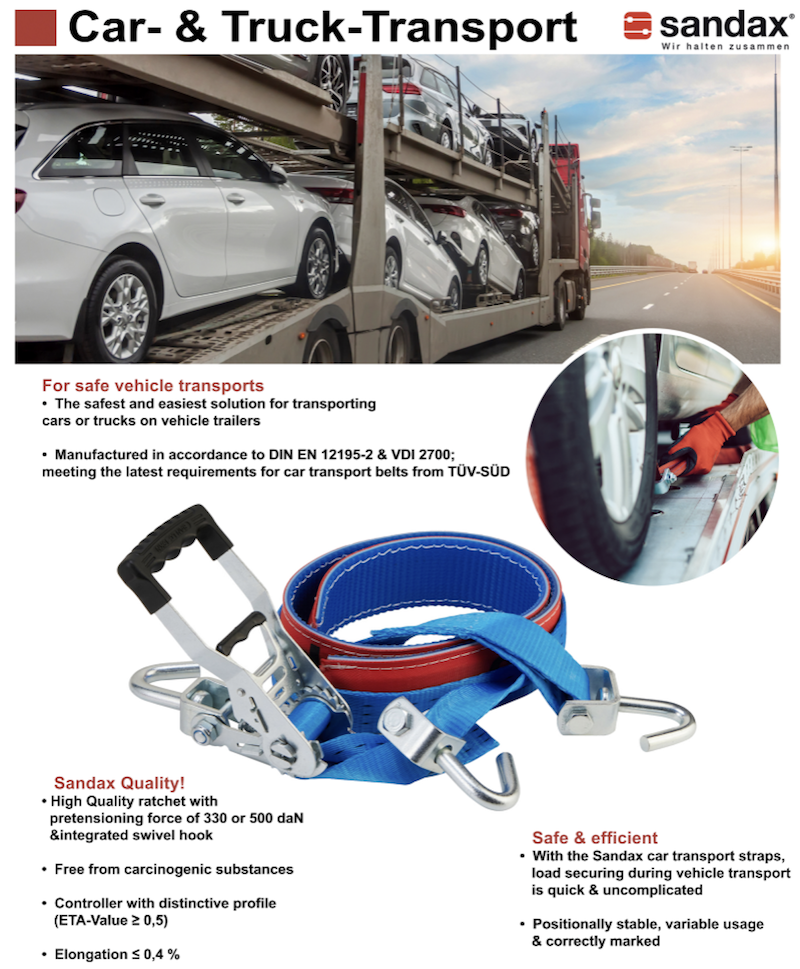 Sandax car straps flyer