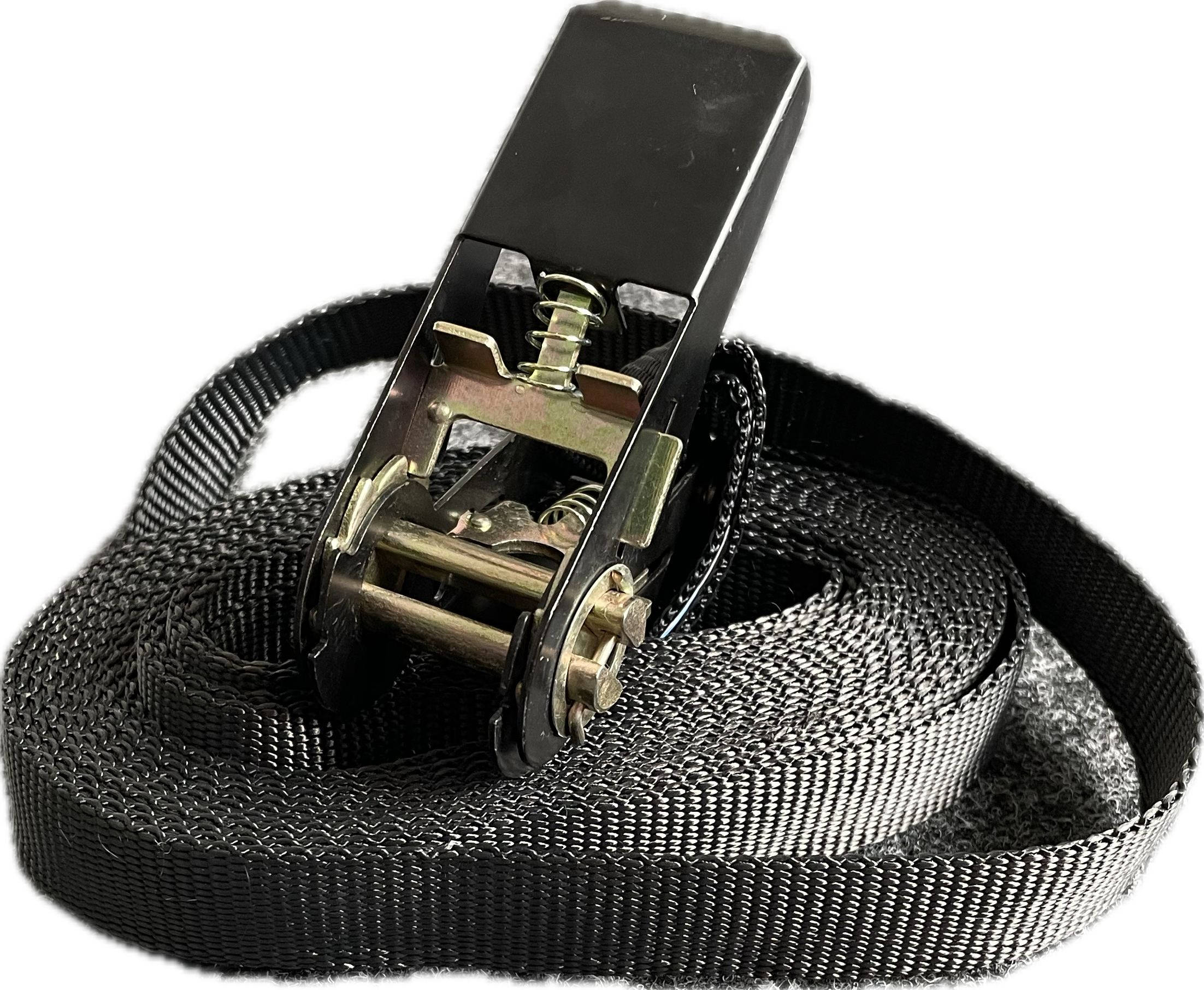 Lashing strap, 6m, 25mm, LC 1000daN, one-piece, strap and ratchet black