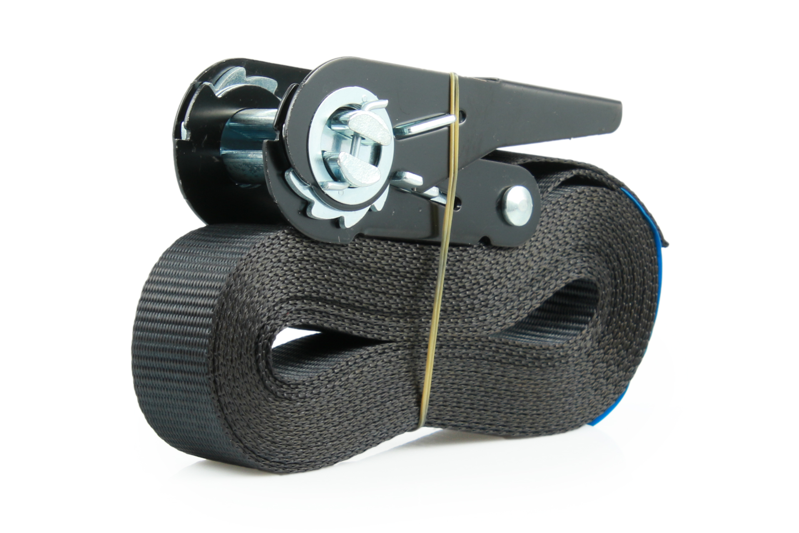 Set of 4 4m lashing straps, 25mm wide, black » Return Deal