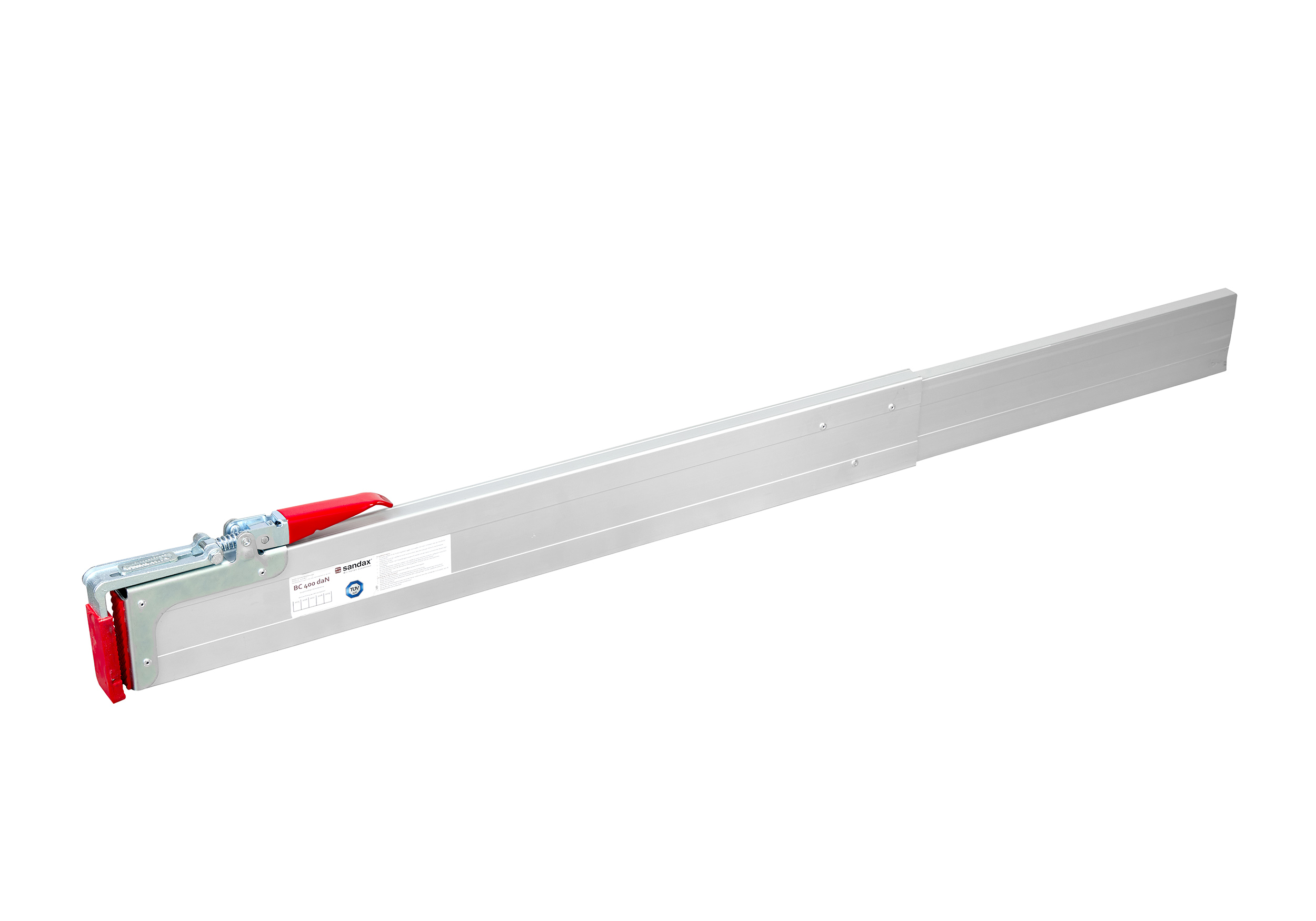 Aluminum partition closure 2,400-2,700mm extendable, blue