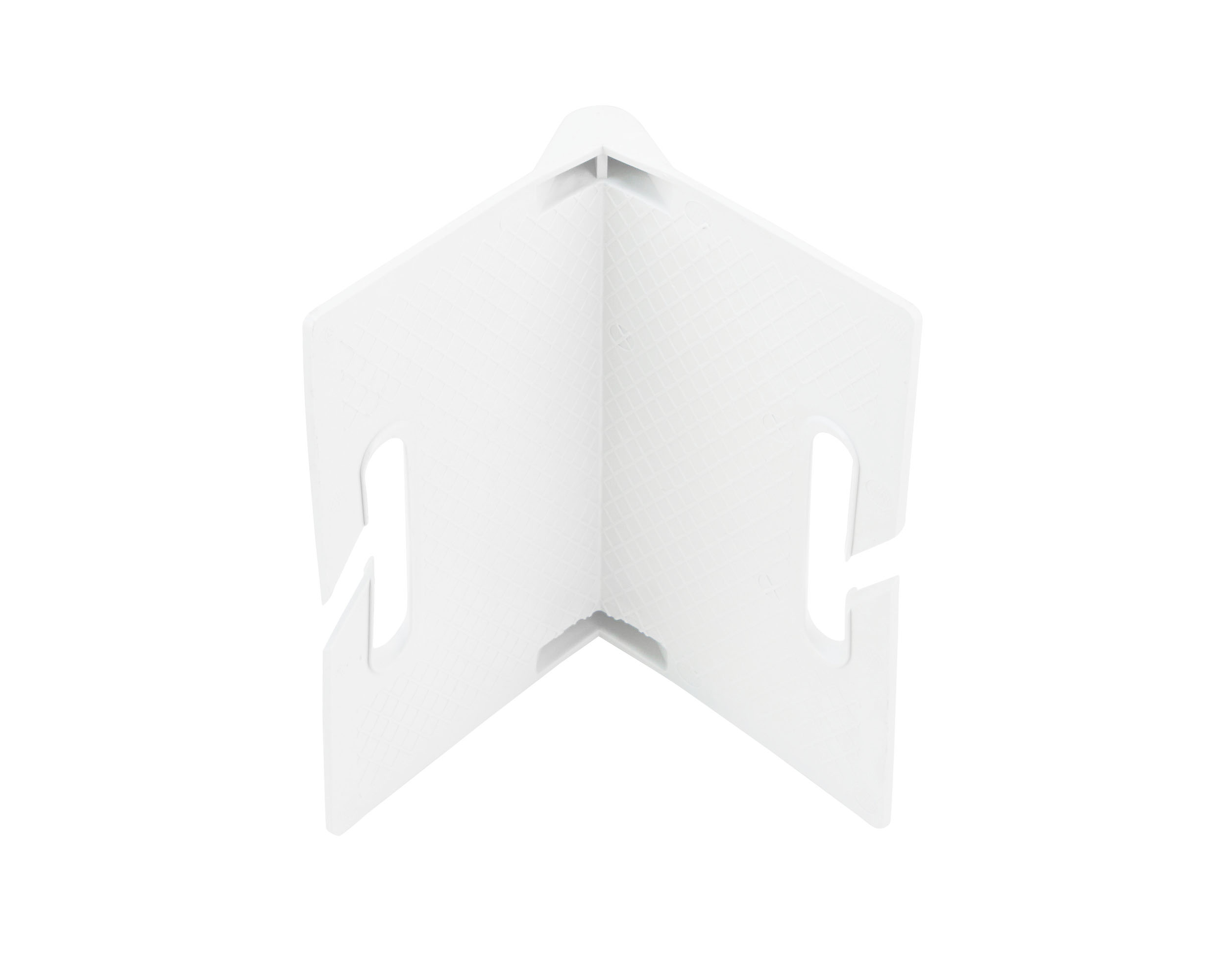 PP Kantenschutzwinkel Weiß mit T-Schlitz,  Breite: 135 mm (hart)