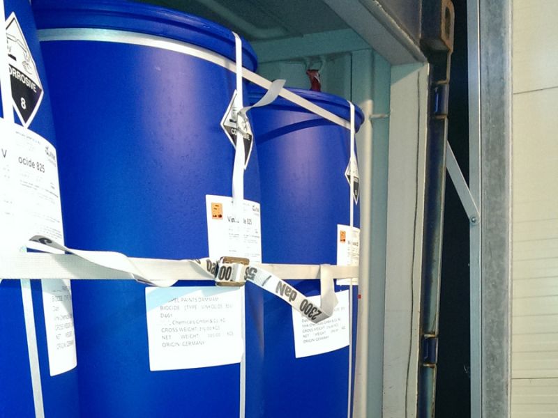 Container lashing, 2x3m horizontal, 32mm, height 2.4m